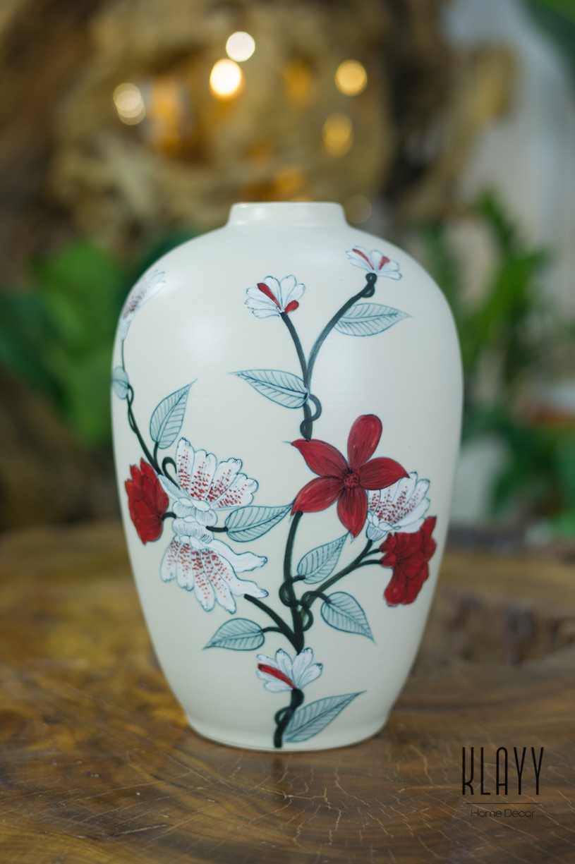 Magnolia Round Vase